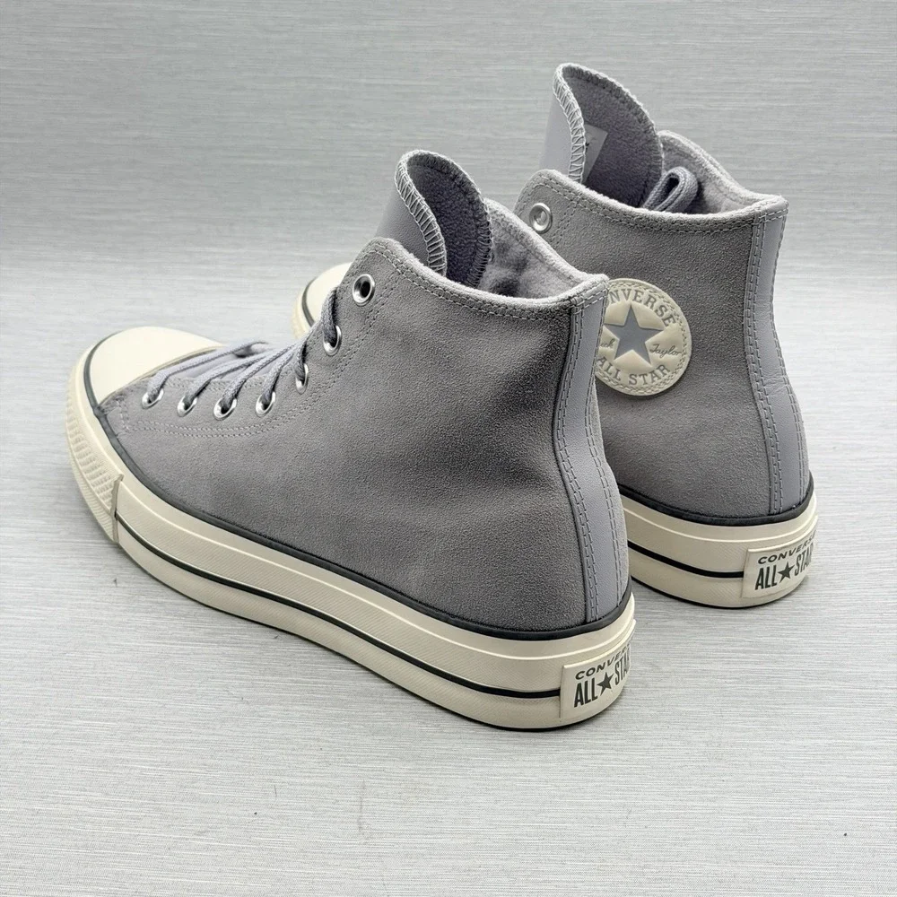 Converse Women's 11 Chuck 70 Plus Grey Blue Suede Leather High Top A03251C